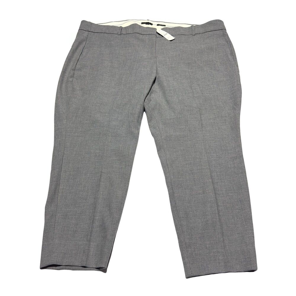 J CREW Size 24 Women’s Cameron slim Crop  Pants Gray Style G8547 Stretch NWT